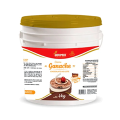 CREME GANACHE CHOC AO LEITE ADIMIX 4KG