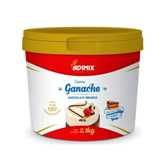 CREME GANACHE CHOC BRANCO ADIMIX 4KG