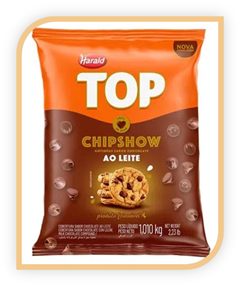 CHIPSHOW AO LEITE TOP 1,01KG