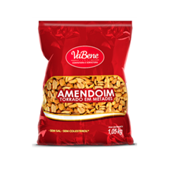 AMENDOIM TORRADO METADES VABENE 1,05KG