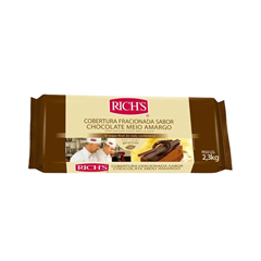 BAR. FRAC. CHOC.MEIO AMARGO RICH S 2,3KG