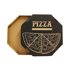 CAIXA PIZZA OCTAVADA 40CM PARDA 25UN