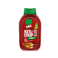KETCHUP PICANTE BISNAGA VAL 12X400G